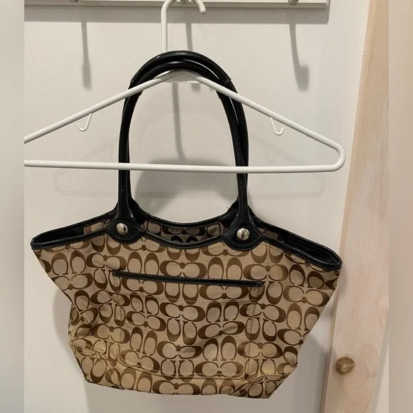 Coach Signature Bleeker Vintage Tote Shoulder Bag - Picture 4 of 9